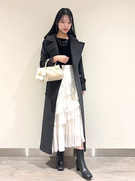 「アイテム（キーケース/キーアクセサリー）」を使った、SNIDELさん（レディース・168cm）の秋コーディネート