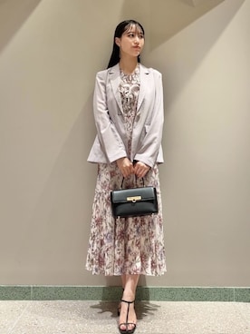 「骨格ウェーブ」｜「アイテム（テーラードジャケット）」を使った、SNIDELさん（レディース・163cm）の夏コーディネート
