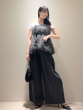 「LeSportsac（レスポートサック）のアイテム」を使った、SNIDELさん（レディース・163cm）の夏コーディネート