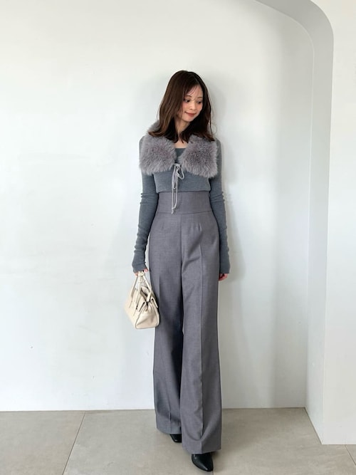 スナイデル ハイウエストワイドパンツ（スラックス）｜SNIDEL（スナイデル）の