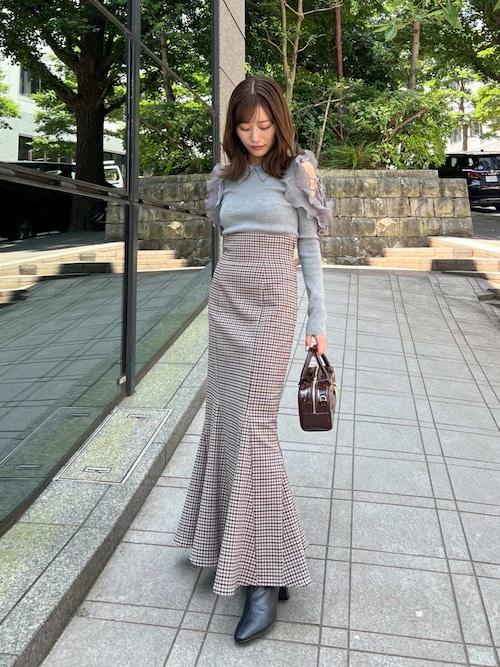 プリーツフリルニットプルオーバー（ニット/セーター）｜SNIDEL