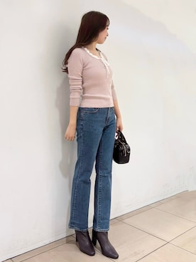 「アイテム（バンダナ/スカーフ）」を使った、SNIDELさん（レディース・154cm）の秋コーディネート