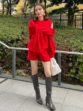 SNIDELさん（レディース・159cm）の冬コーディネート