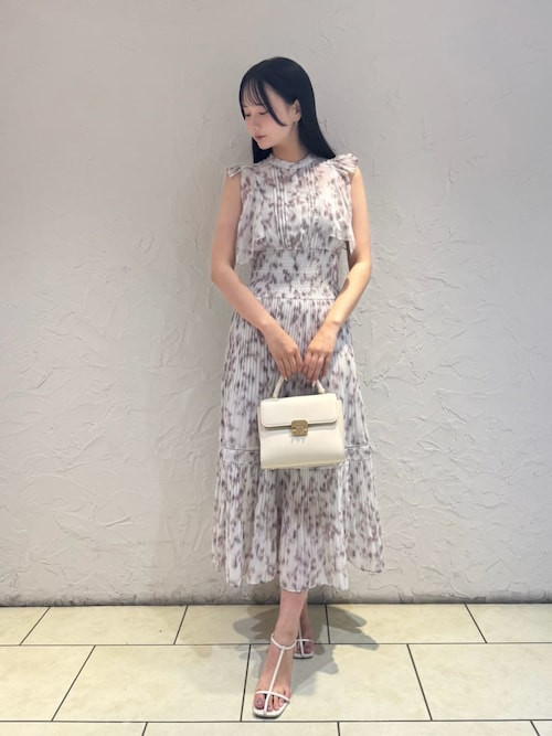 SNIDEL フラワープリント ノースリーブワンピース サイズ2 SNIDEL - タグ付き新品未使用 SNIDEL フラワープリント