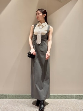 「アイテム（ジャンパースカート）」を使った、SNIDELさん（レディース・160cm）の夏コーディネート