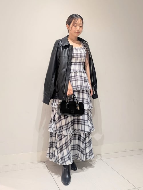 セール】ティアードプリントキャミワンピース（ワンピース）｜SNIDEL