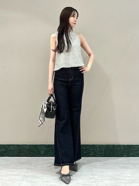 「パンツスタイル」｜「アイテム（財布/小物）」を使った、SNIDELさん（レディース・159cm）の夏コーディネート