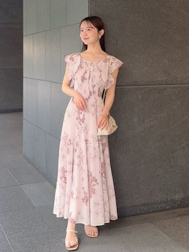 「SNIDEL（スナイデル）のアイテム（ワンピース/ドレス）」を使った、SNIDELさん（レディース・160cm）の夏コーディネート