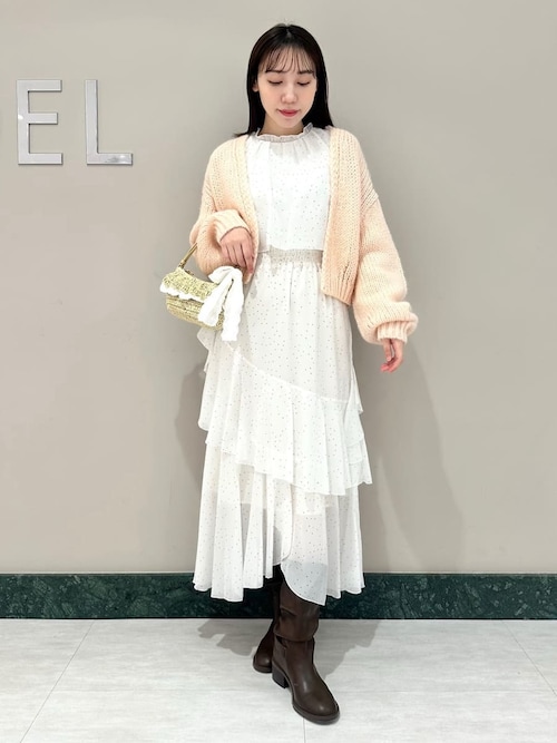 ブラウスレイヤードフリルワンピース（ワンピース）｜SNIDEL