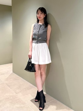 「アイテム（イヤリング）」を使った、SNIDELさん（レディース・162cm）の夏コーディネート