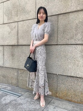 カットワークセミフレアスカート　SNIDEL Amazon.co.jp: [スナイデル] カットワークセミフレアスカート