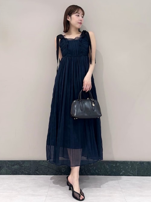 シアーシフォンワッシャーワンピース シアーシフォンワッシャーワンピース(マキシ・ロングワンピース