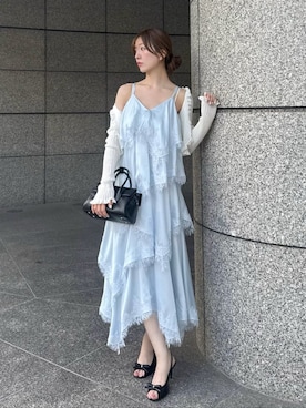 「SNIDEL（スナイデル）のアイテム（バッグ）」を使った、SNIDELさん（レディース・162cm）の夏コーディネート