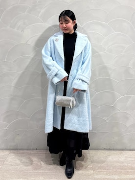 「アイテム（シュシュ）」を使った、SNIDELさん（レディース・153cm）の冬コーディネート