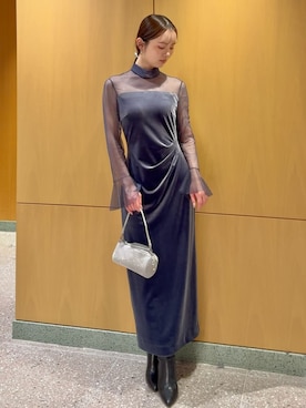 「SNIDEL（スナイデル）のアイテム（シューズ）」を使った、SNIDELさん（レディース・160cm）の冬コーディネート