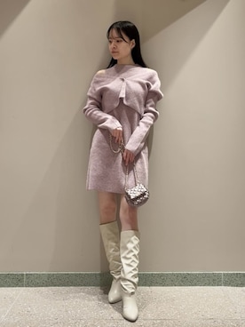 SNIDELさん（レディース・160cm）の冬コーディネート