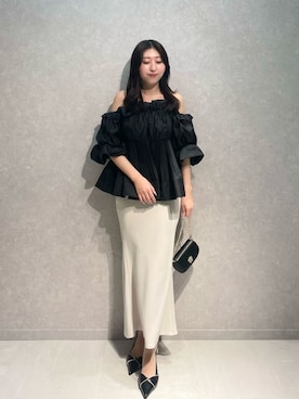 「SNIDEL（スナイデル）のアイテム（スカート）」を使った、SNIDELさん（レディース・163cm）の春コーディネート