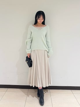 SNIDELさん（レディース・163cm）の冬コーディネート