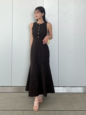 「SNIDEL（スナイデル）のアイテム（ショルダーバッグ）」を使った、SNIDELさん（レディース・157cm）の春コーディネート
