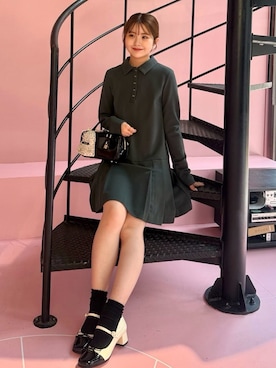 「アイテム（チャーム）」を使った、SNIDELさん（レディース・153cm）の秋コーディネート