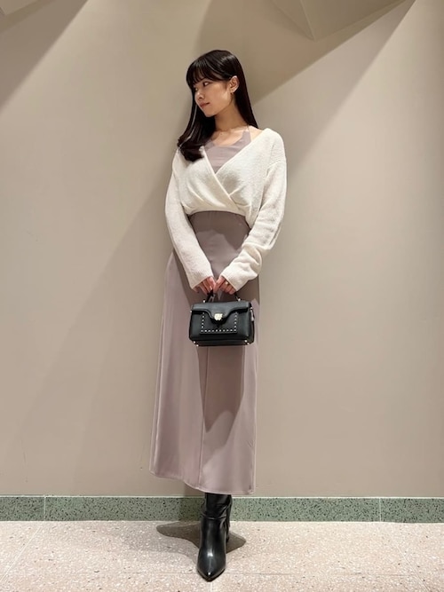 カシュクールニットセットホルターワンピース（ワンピース）｜SNIDEL