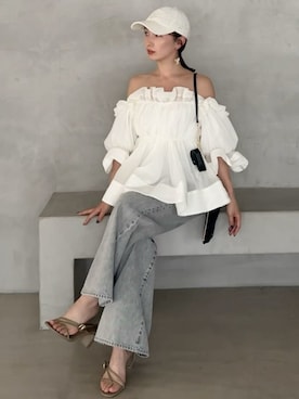 「SNIDEL（スナイデル）のアイテム（帽子）」を使った、SNIDELさん（レディース・159cm）の冬コーディネート