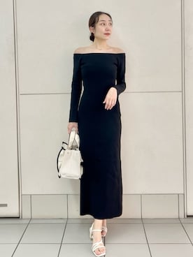 「SNIDEL（スナイデル）のアイテム（ワンピース）」を使った、SNIDELさん（レディース・165cm）の夏コーディネート