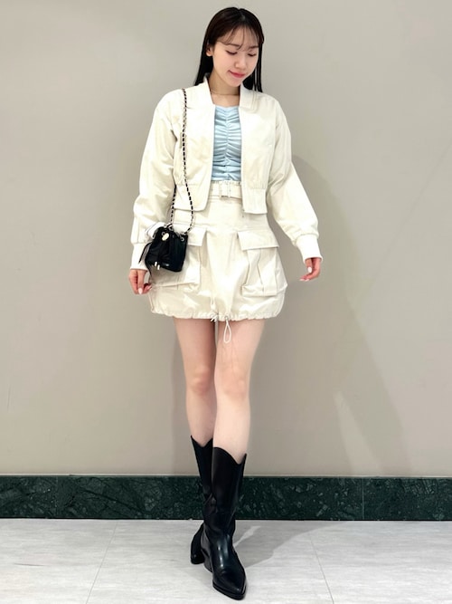 セール】【WEB限定カラーあり】ギャザーオフショルカットソー（T