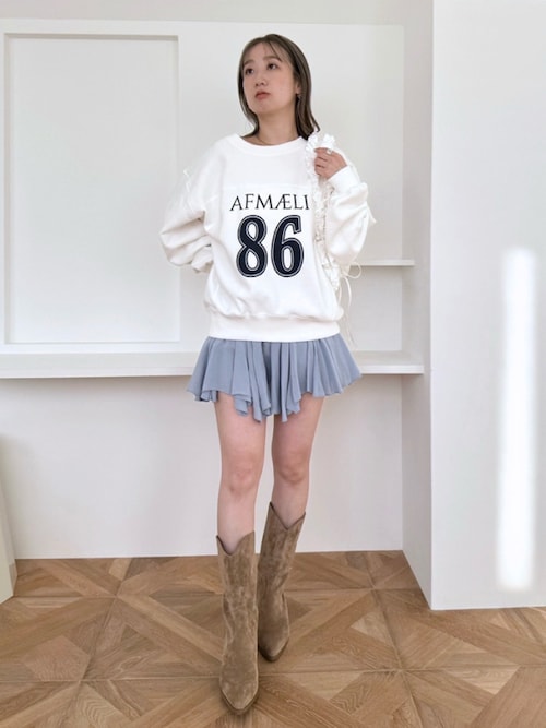 なずな　SNIDEL ナンバーロゴスウェット ナンバーロゴスウェット(Tシャツ・カットソー)｜トップス