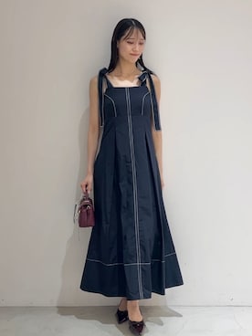 「アイテム（チャーム）」を使った、SNIDELさん（レディース・163cm）の夏コーディネート