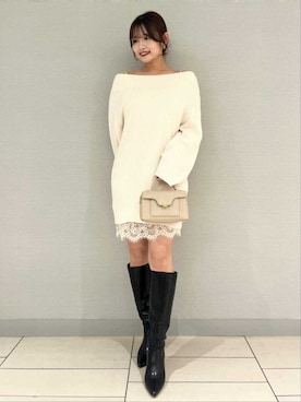 「肌見せ」｜SNIDELさん（レディース・163cm）の秋コーディネート