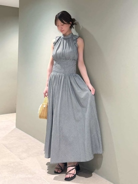 「SNIDEL（スナイデル）のアイテム（シューズ）」を使った、SNIDELさん（レディース・162cm）の夏コーディネート