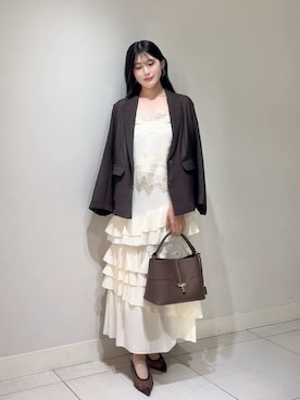 「SNIDEL（スナイデル）のアイテム（ジャケット/アウター）」を使った、SNIDELさん（レディース・158cm）の夏コーディネート