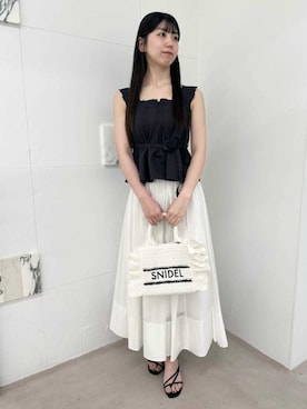 「SNIDEL（スナイデル）のアイテム（トップス）」を使った、SNIDELさん（レディース・165cm）の春コーディネート