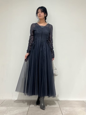 「SNIDEL（スナイデル）のアイテム（シューズ）」を使った、SNIDELさん（レディース・157cm）の冬コーディネート