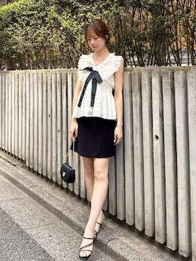 「SNIDEL（スナイデル）のアイテム（トップス）」を使った、SNIDELさん（レディース・162cm）の春コーディネート