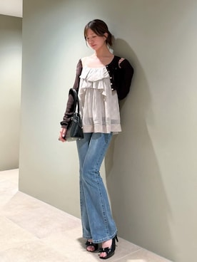 「SNIDEL（スナイデル）のアイテム（バッグ）」を使った、SNIDELさん（レディース・162cm）の夏コーディネート