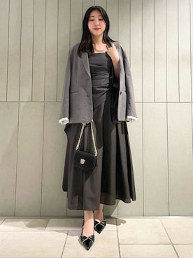 「SNIDEL（スナイデル）のアイテム（テーラードジャケット）」を使った、SNIDELさん（レディース・163cm）の春コーディネート