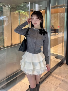 「SNIDEL（スナイデル）のアイテム（トップス）」を使った、SNIDELさん（レディース・160cm）の秋コーディネート
