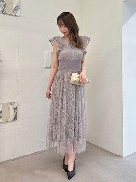 「SNIDEL（スナイデル）のアイテム（ワンピース/ドレス）」を使った、SNIDELさん（レディース・160cm）の夏コーディネート