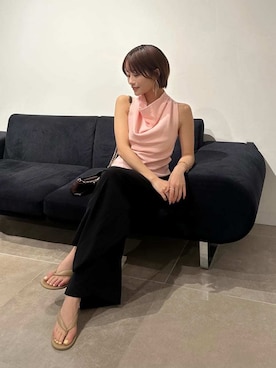 「SNIDEL（スナイデル）のアイテム（トップス）」を使った、SNIDELさん（レディース・153cm）の夏コーディネート