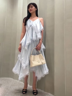 「SNIDEL（スナイデル）のアイテム（バッグ）」を使った、SNIDELさん（レディース・171cm）の夏コーディネート