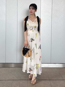 「SNIDEL（スナイデル）のアイテム（ワンピース/ドレス）」を使った、SNIDELさん（レディース・153cm）の夏コーディネート
