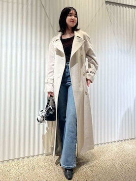 「アイテム（キーケース/キーアクセサリー）」を使った、SNIDELさん（レディース・155cm）の秋コーディネート