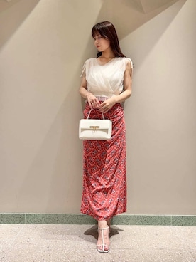 「透けトップス」｜SNIDELさん（レディース・165cm）の夏コーディネート