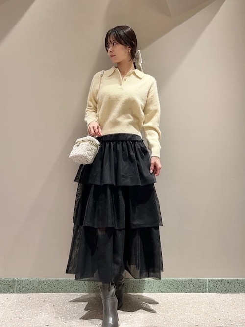 セール】【HIGH QUALITY】フォックスカシミヤニットポロ（ニット