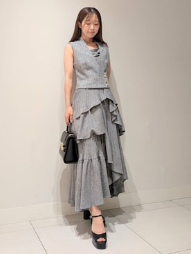 「モノトーン」｜「アイテム（その他アウター）」を使った、SNIDELさん（レディース・151cm）の夏コーディネート