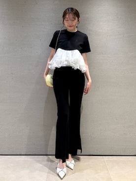 「SNIDEL（スナイデル）のアイテム（パンツ）」を使った、SNIDELさん（レディース・165cm）の春コーディネート