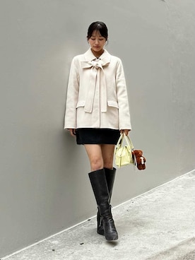 「アイテム（財布/小物）」を使った、SNIDELさん（レディース・153cm）の秋コーディネート