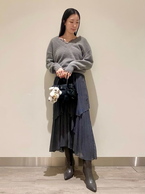 セール】フォックス衿レースプルオーバー（ニット/セーター）｜SNIDEL